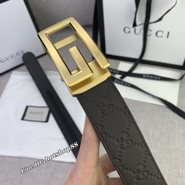 Gucci爆款皮帶 古奇自動平滑扣小牛皮腰帶  jjp2678